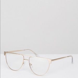 ASOS Flat Top Metal Round Glasses